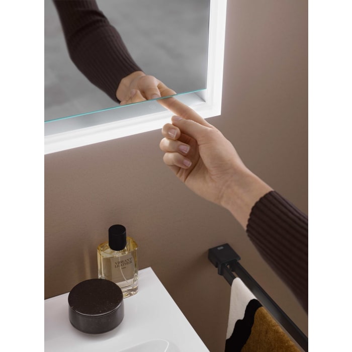 Emco loft LED-Lichtspiegelschrank 100 cm, 2 Türen, Unterputzmodell