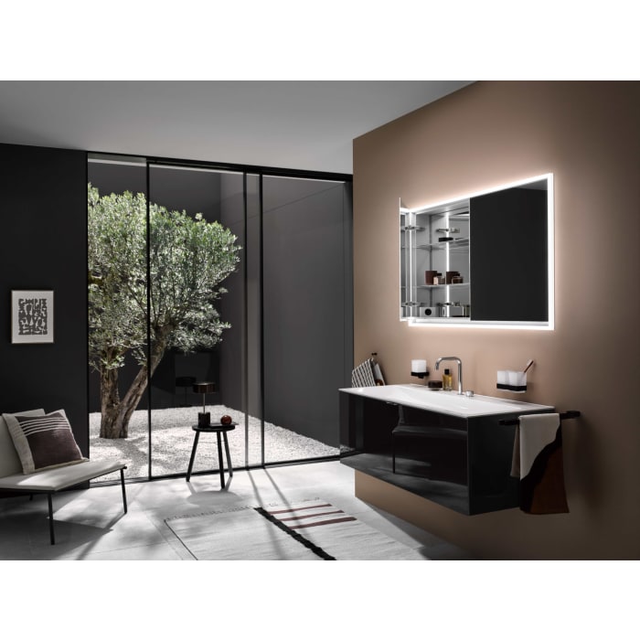 Emco loft LED-Lichtspiegelschrank 120 cm, 2 Türen, Unterputzmodell