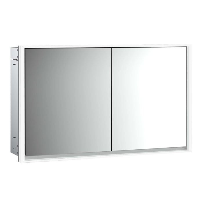 Emco loft LED-Lichtspiegelschrank 130 cm, 2 Türen, Unterputzmodell