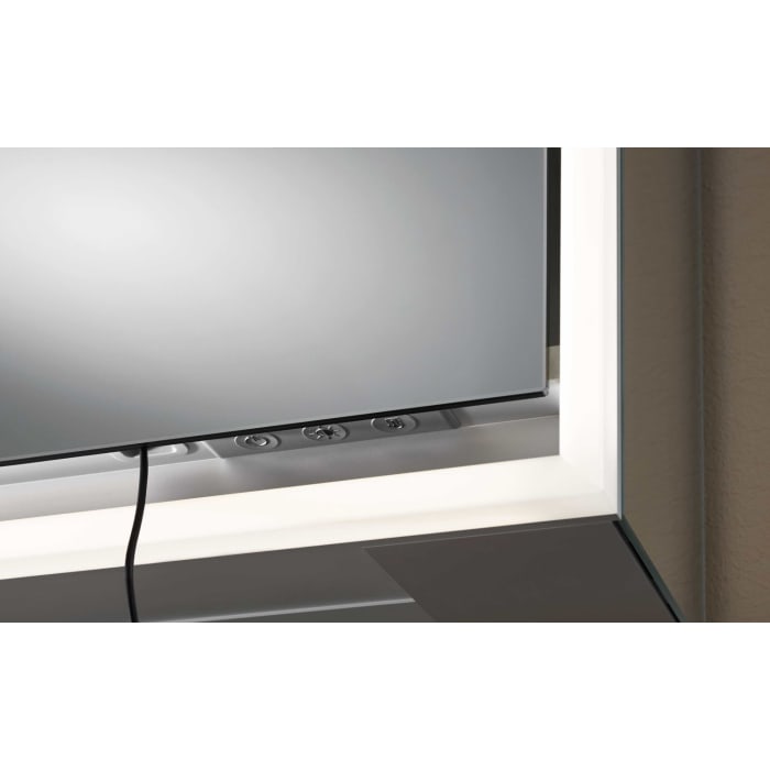 Emco loft LED-Lichtspiegelschrank 160 cm, 3 Türen, Aufputzmodell