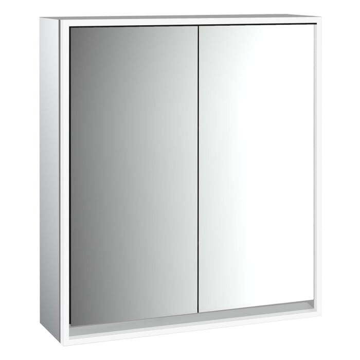 Emco loft LED-Lichtspiegelschrank 60 cm, 2 Türen, Aufputzmodell