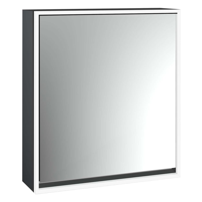 Emco loft LED-Lichtspiegelschrank 60 cm, 1 Tür, Aufputzmodell