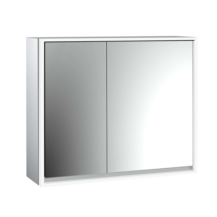 Emco loft LED-Lichtspiegelschrank 80 cm, 2 Türen, Aufputzmodell