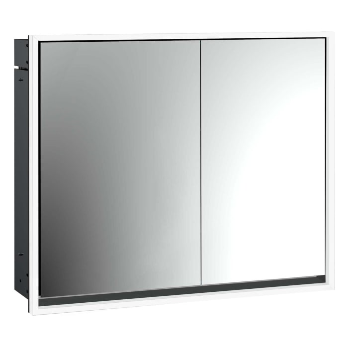 Emco loft LED-Lichtspiegelschrank 80 cm, 2 Türen, Unterputzmodell