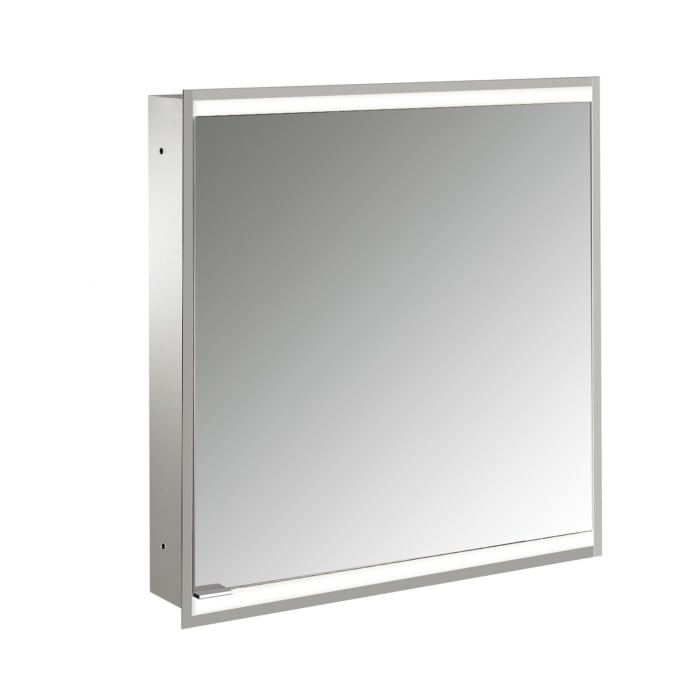 Emco prime 2 Facelift LED-Lichtspiegelschrank 60 cm mit 1 Tür, Unterputzmodell