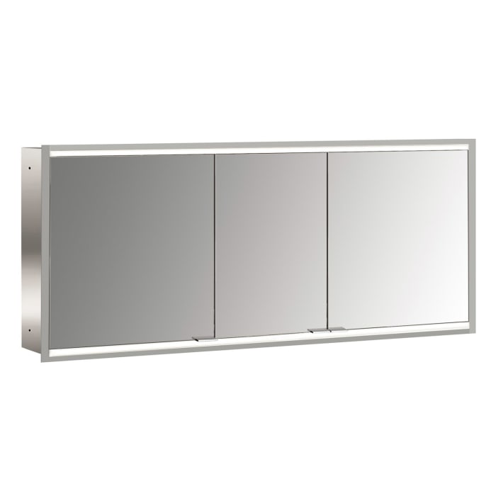 Emco prime 2 Facelift LED-Lichtspiegelschrank 160 cm mit 3 Türen, Unterputzmodell