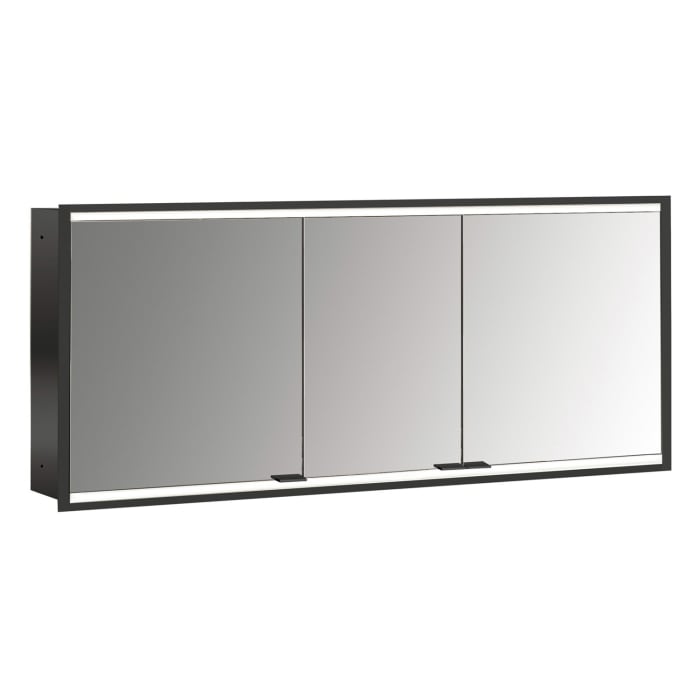 Emco prime 2 Facelift LED-Lichtspiegelschrank 160 cm mit 3 Türen, Unterputzmodell