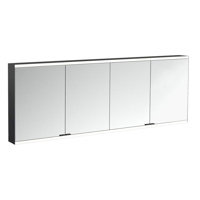 Emco prime 2 Facelift LED-Lichtspiegelschrank 180 cm mit 4 Türen, Aufputzmodell
