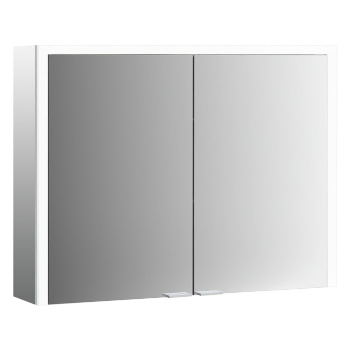 Emco prime 3 LED-Lichtspiegelschrank, 130  cm, 2 Türen, Aufputzmodell