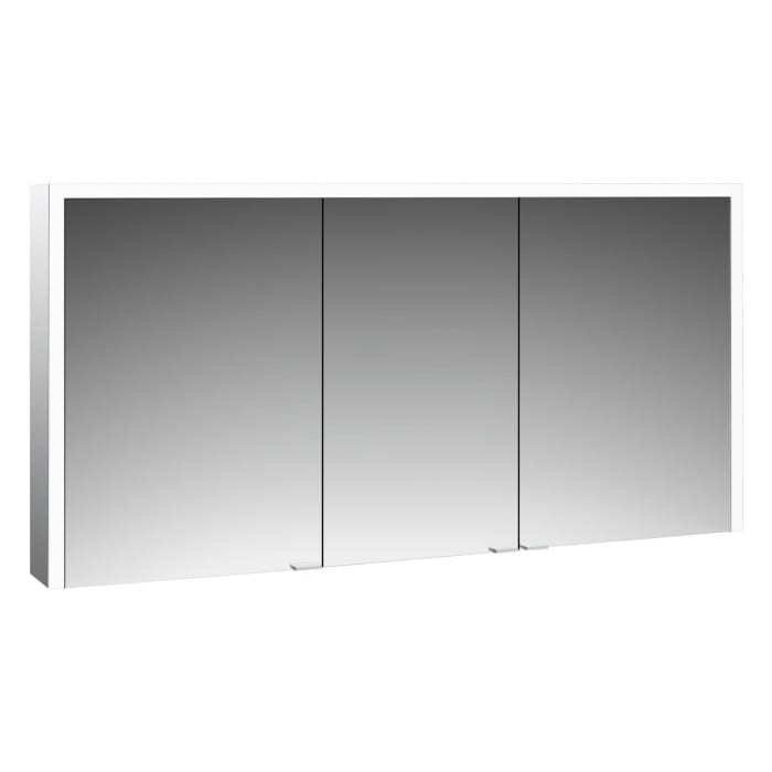 Emco prime 3 LED-Lichtspiegelschrank, 140  cm, 3 Türen, Aufputzmodell