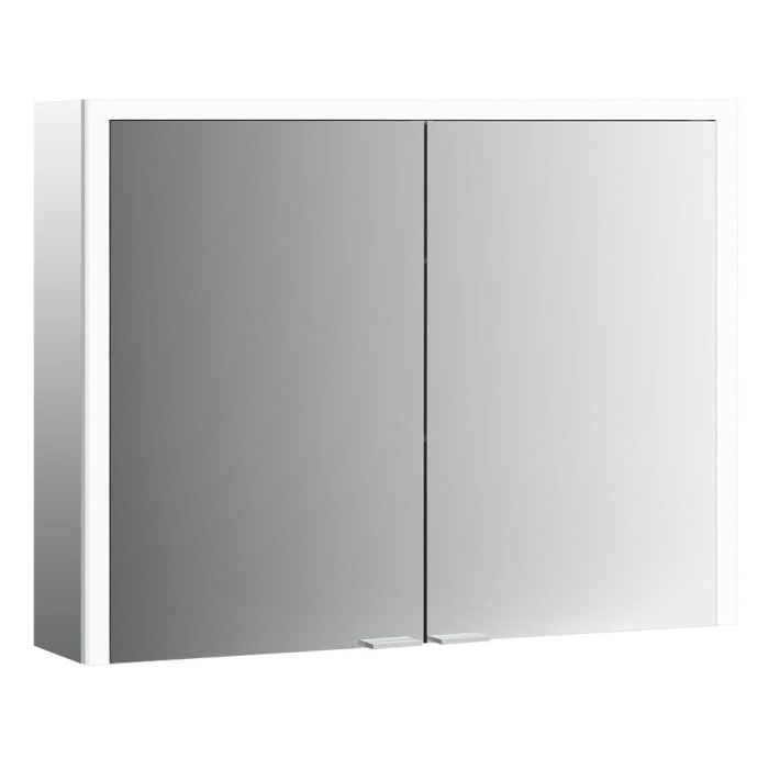 Emco prime 3 LED-Lichtspiegelschrank, 130  cm, 2 Türen, Aufputzmodell