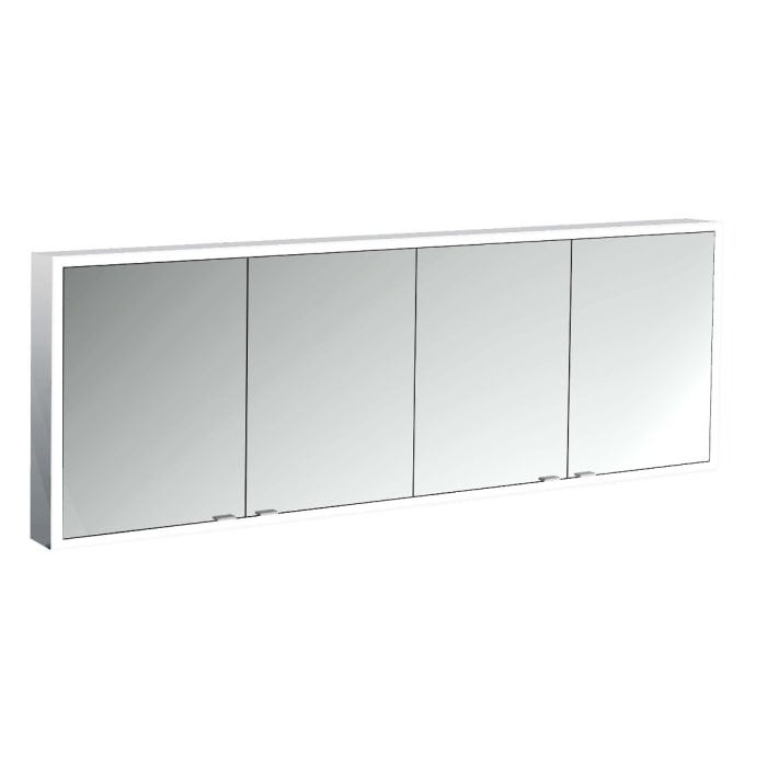 Emco prime Facelift LED-Lichtspiegelschrank 180 cm, 4 Türen, Aufputzmodell