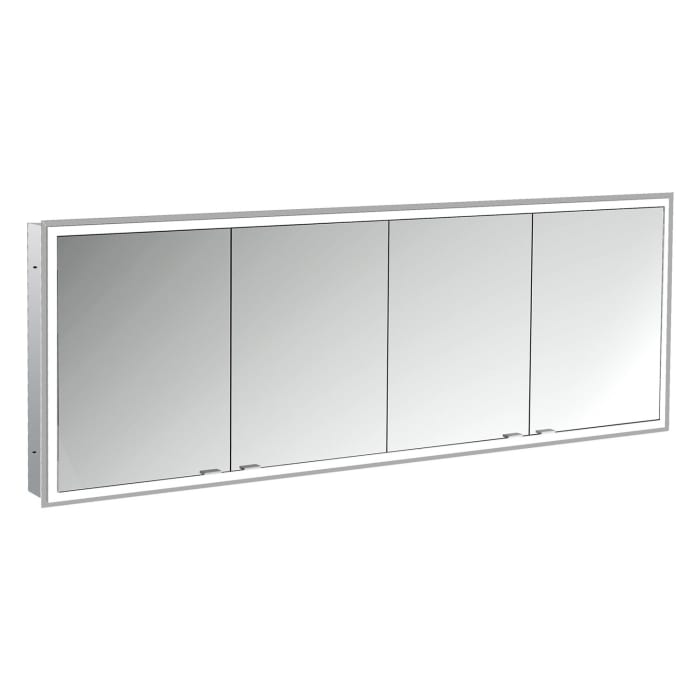 Emco prime Facelift LED-Lichtspiegelschrank 200 cm mit 4 Türen, Unterputzmodell