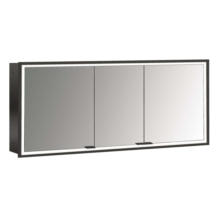 Emco prime Facelift LED-Lichtspiegelschrank 160 cm, 3 Türen, Unterputzmodell
