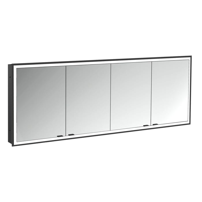 Emco prime Facelift LED-Lichtspiegelschrank 180 cm, 4 Türen, Unterputzmodell
