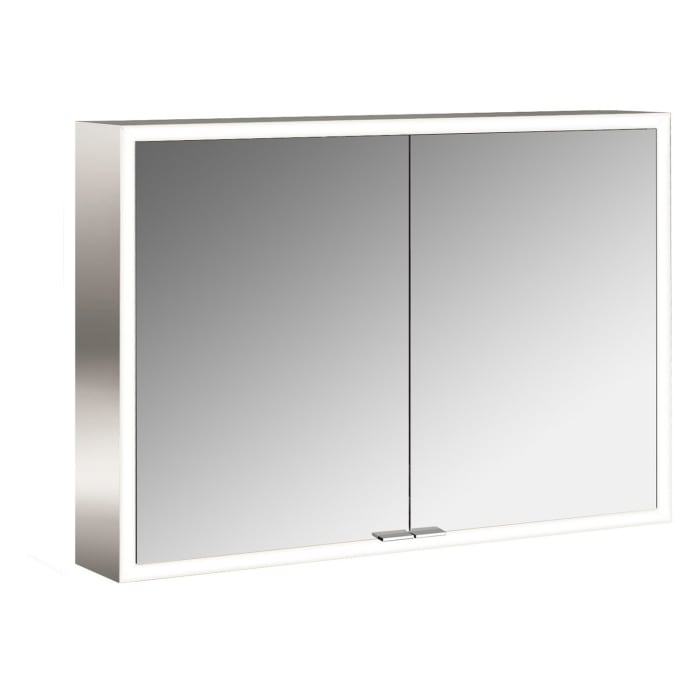 Emco prime Facelift LED-Lichtspiegelschrank 100 cm, 2 Türen, Aufputzmodell