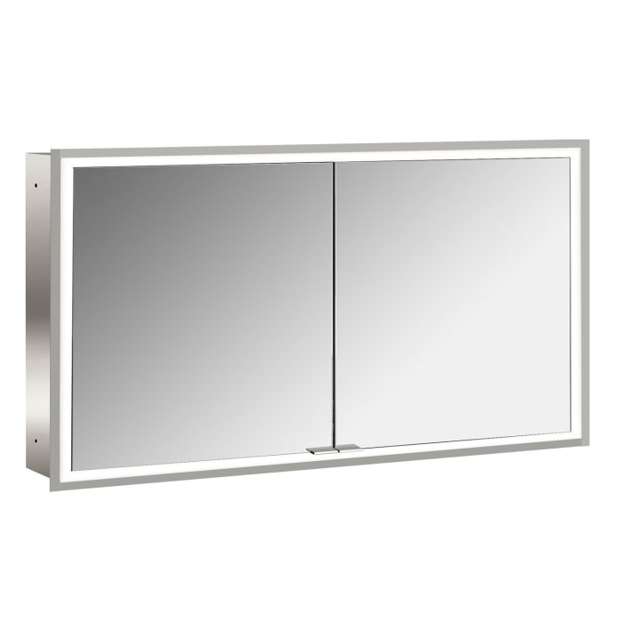 Emco prime Facelift LED-Lichtspiegelschrank 130 cm, 2 Türen, Unterputzmodell