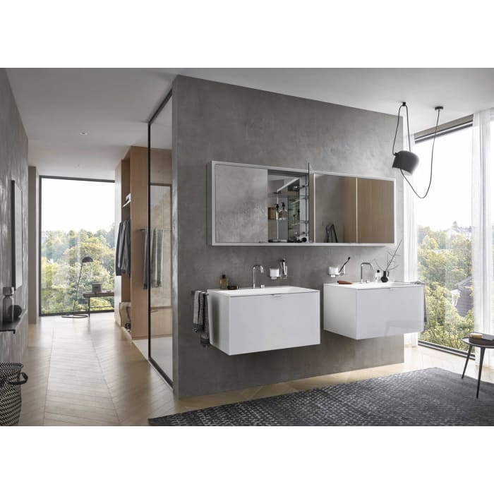 Emco prime Facelift LED-Lichtspiegelschrank 100 cm, 2 Türen, Aufputzmodell