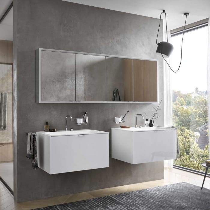 Emco prime Facelift LED-Lichtspiegelschrank 100 cm, 2 Türen, Aufputzmodell