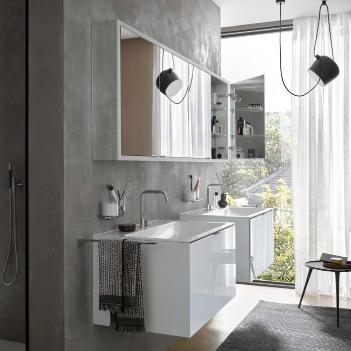 Emco prime Facelift LED-Lichtspiegelschrank 180 cm, 4 Türen, Aufputzmodell