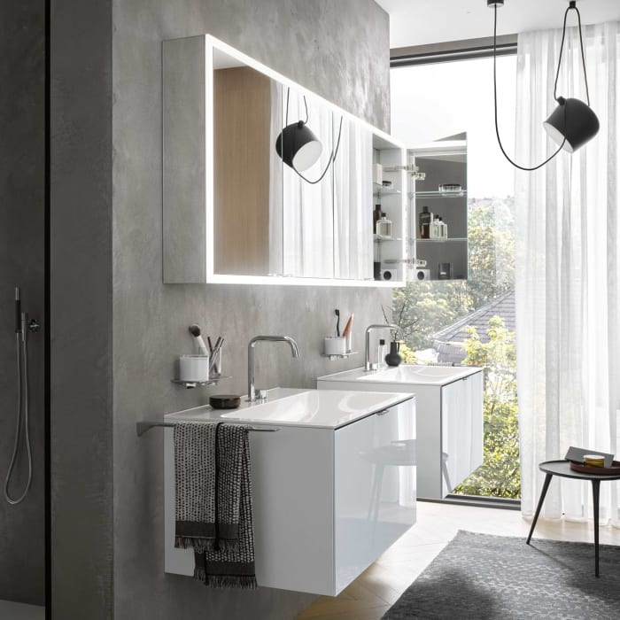 Emco prime Facelift LED-Lichtspiegelschrank 200 cm, 4 Türen, Aufputzmodell