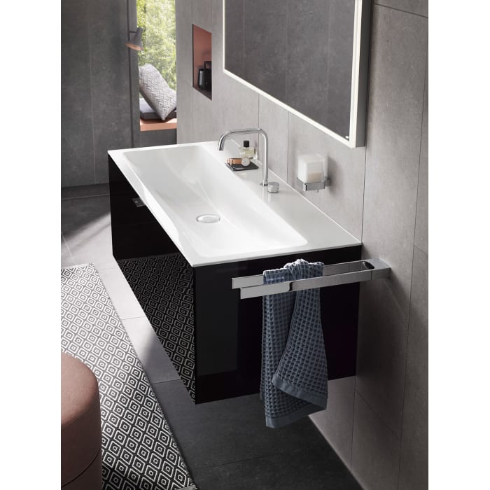 Emco asis Waschtisch 120 cm mit 2 Hahnlöchern