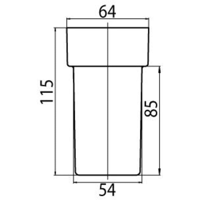 Emco Ersatzglas für Glashalter