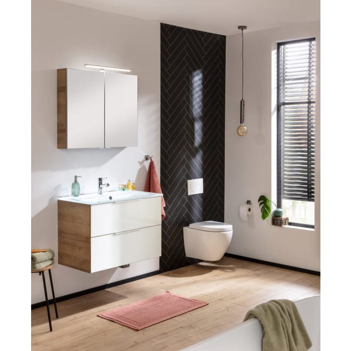 Fackelmann B.brillant LED-Spiegelschrank 80 x 68 cm