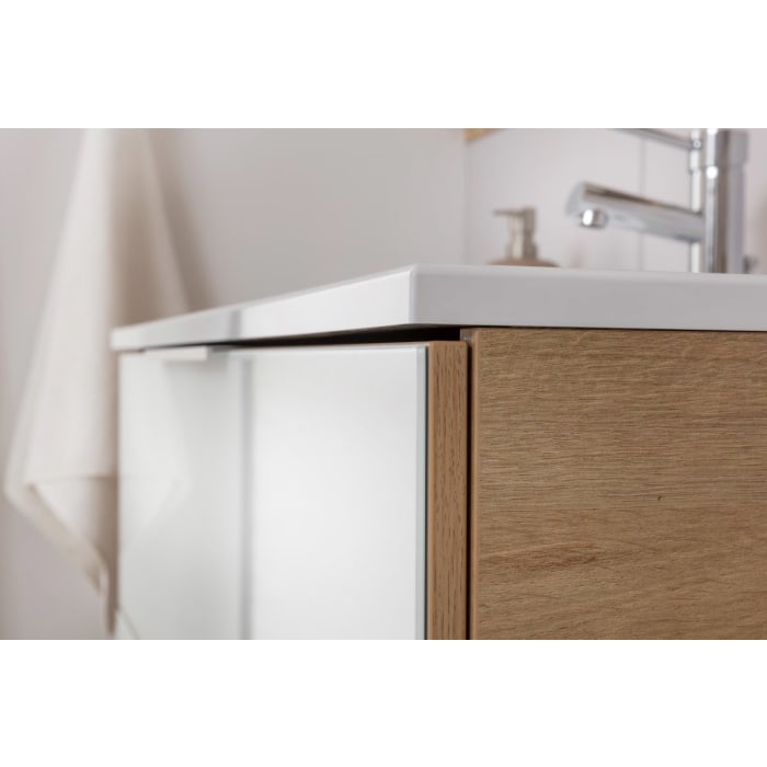 Fackelmann B.brillant Waschplatz-Set mit Glaswaschtisch 100 cm