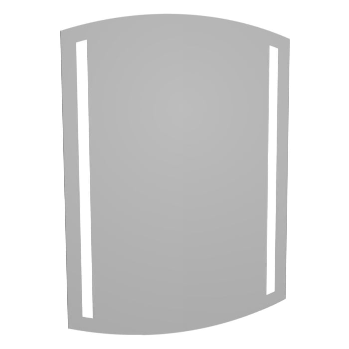 Fackelmann B.style LED Badspiegel in den Maßen 60,5 x 80 cm mit moderner Beleuchtung