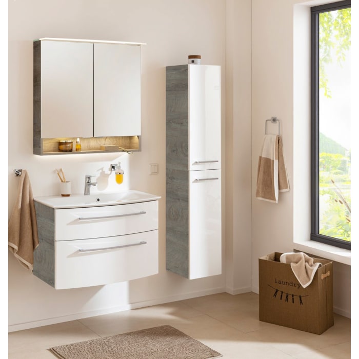 Fackelmann B.style LED-Spiegelschrank 80 x 81,2 cm