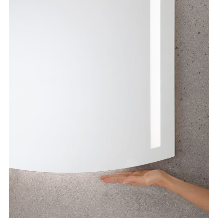 Fackelmann B.style LED Badspiegel in den Maßen 60,5 x 80 cm mit moderner Beleuchtung