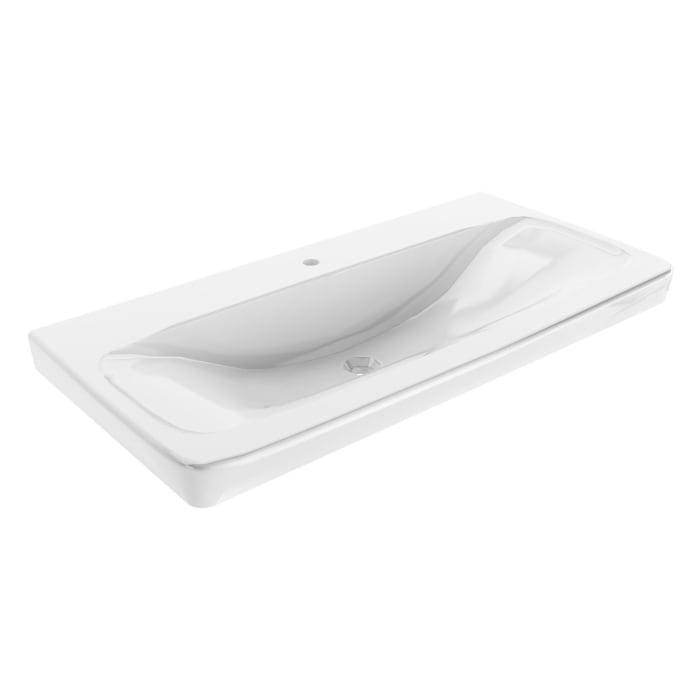 Fackelmann MILANO Keramik-Waschtisch 88,3 cm gesoftet
