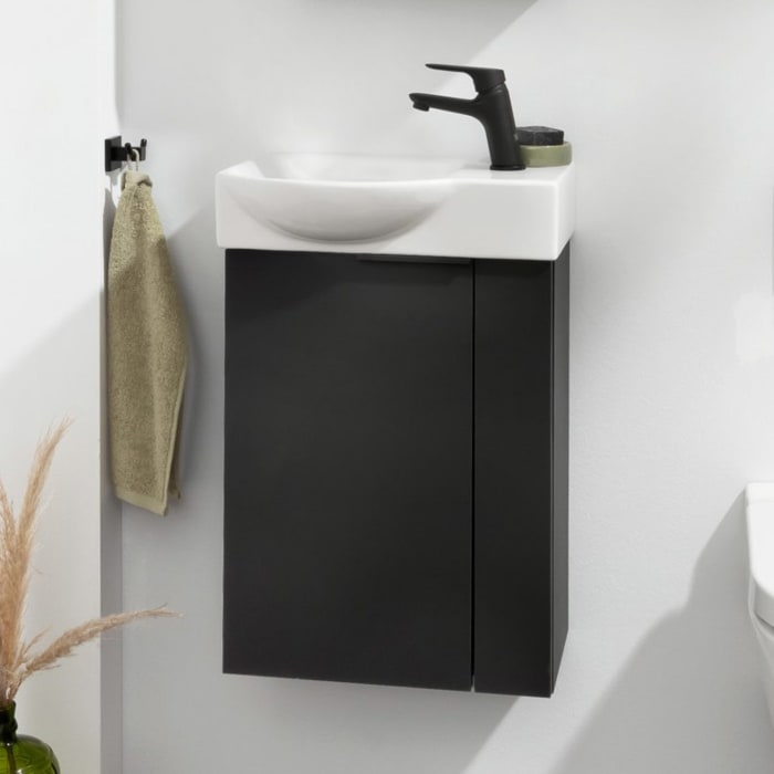 Fackelmann SBC LED Spiegelschrank 40 cm, Türanschlag links