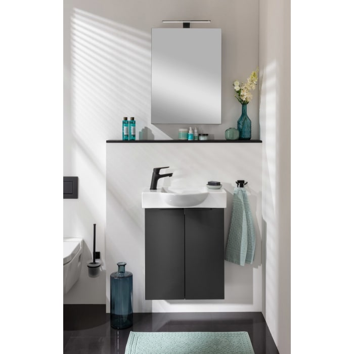 Fackelmann SBC LED Spiegelschrank 50 cm, Türanschlag links