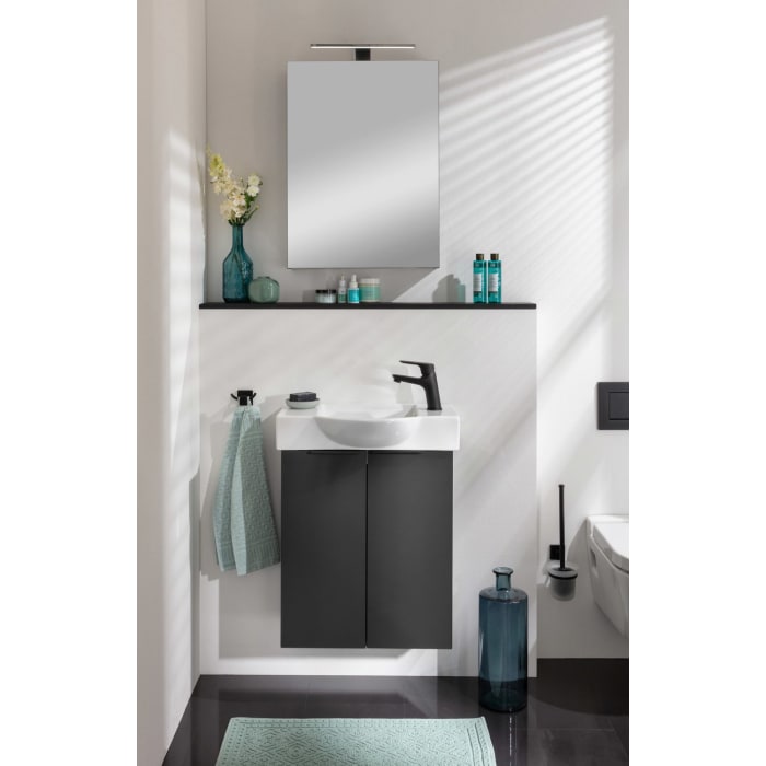 Fackelmann SBC LED Spiegelschrank 50 cm, Türanschlag rechts