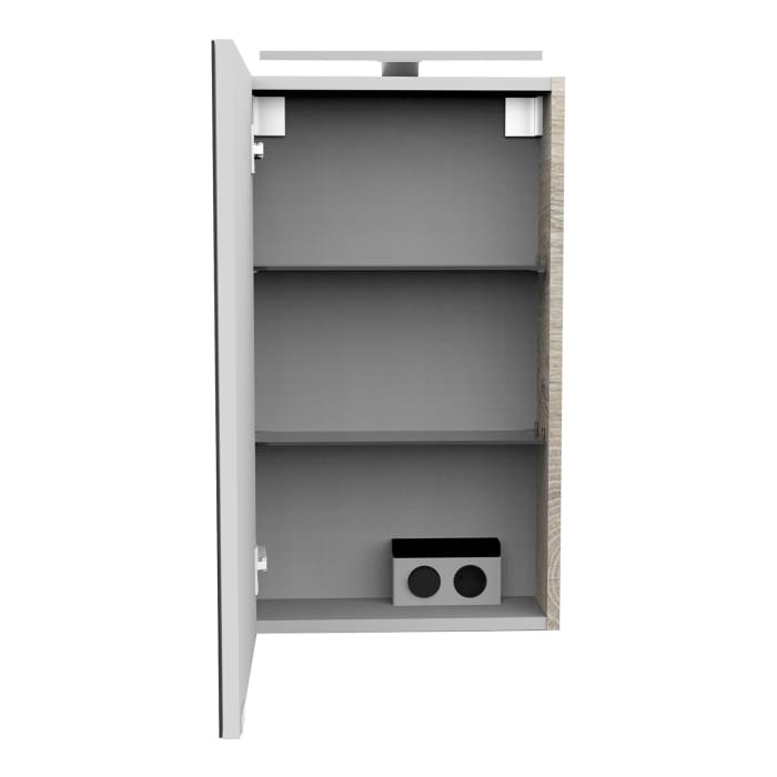 Fackelmann SBC LED Spiegelschrank 40 cm, Türanschlag links