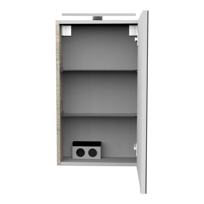 Fackelmann SBC LED Spiegelschrank 40 cm, Türanschlag rechts