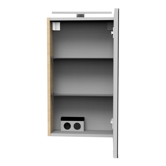 Fackelmann SBC LED Spiegelschrank 40 cm, Türanschlag rechts