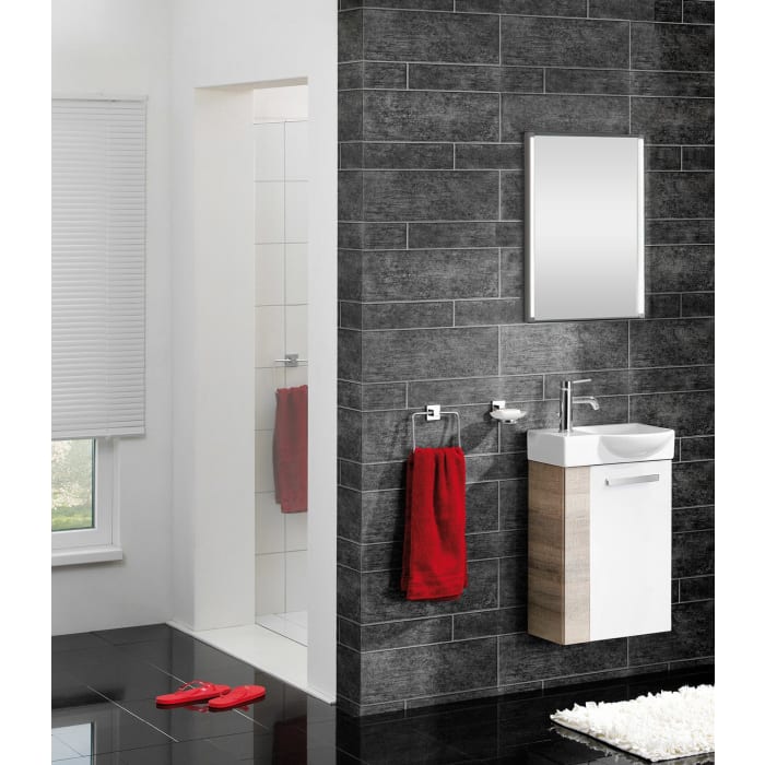 Fackelmann SBC Waschtischunterschrank 44 cm mit 1 Tür, Anschlag rechts