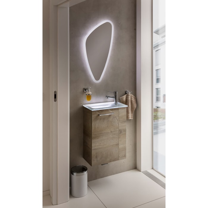 Fackelmann SBC Waschtischunterschrank 44 cm mit 1 Tür, Anschlag links