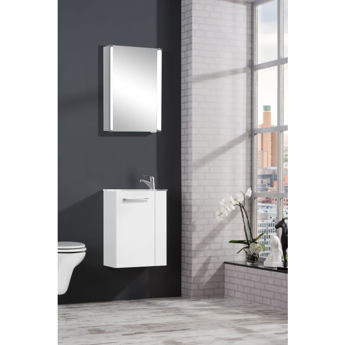 Fackelmann SBC Waschtischunterschrank 44 cm mit 1 Tür, Anschlag links