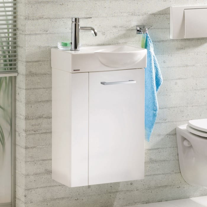 Fackelmann SBC Waschtischunterschrank 44 cm mit 1 Tür, Anschlag rechts