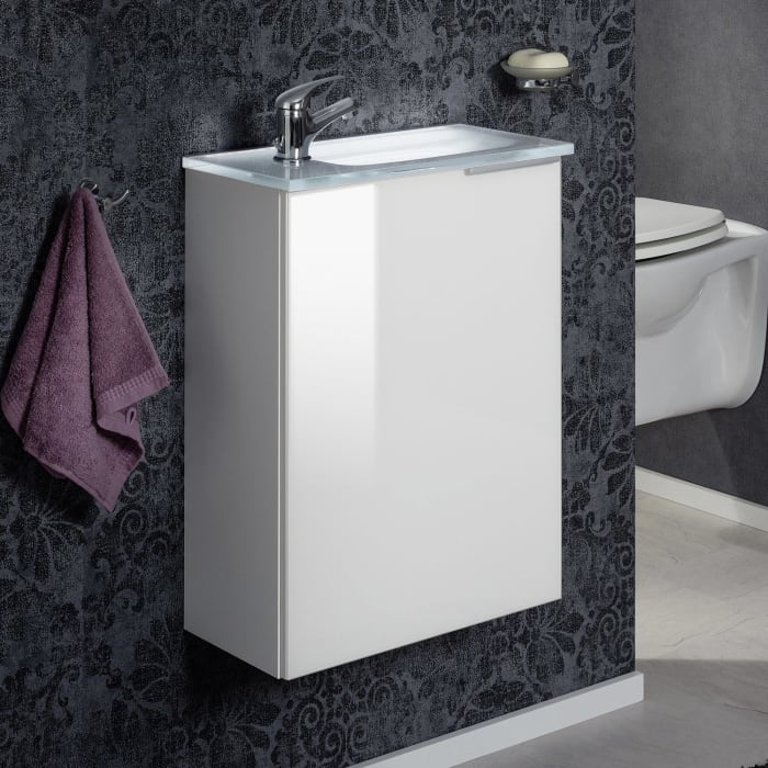 Fackelmann SBC Waschtischunterschrank 44 cm mit 1 Tür, Anschlag links