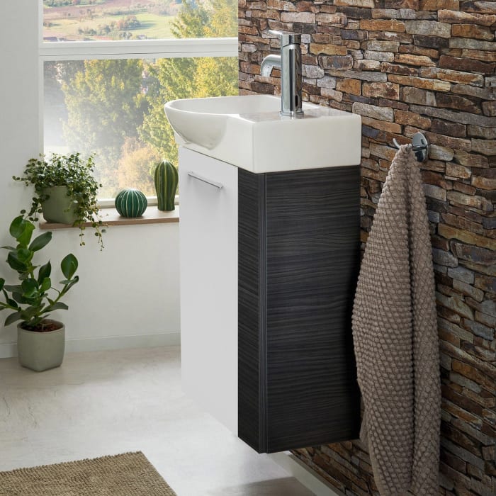 Fackelmann SBC Waschtischunterschrank 44 cm mit 1 Tür, Anschlag links