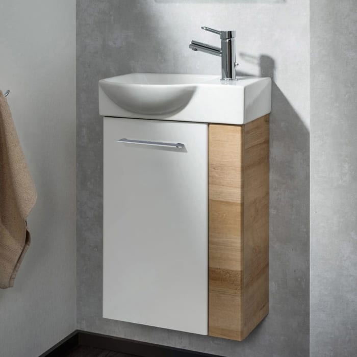 Fackelmann SBC Waschtischunterschrank 44 cm mit 1 Tür, Anschlag links