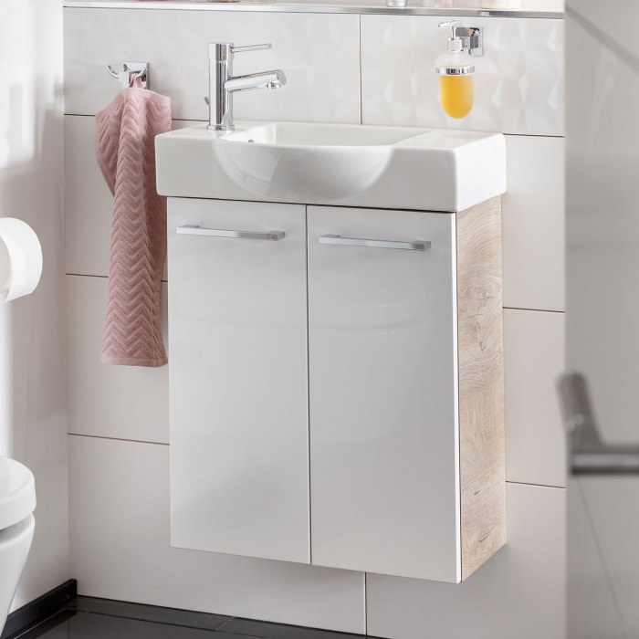 Fackelmann SBC Waschtischunterschrank 52 cm mit 2 Türen