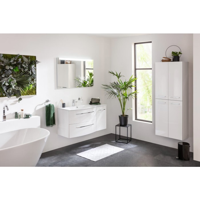 Fackelmann VERONA Doppel-Hochschrank mit Innenschublade 60 cm