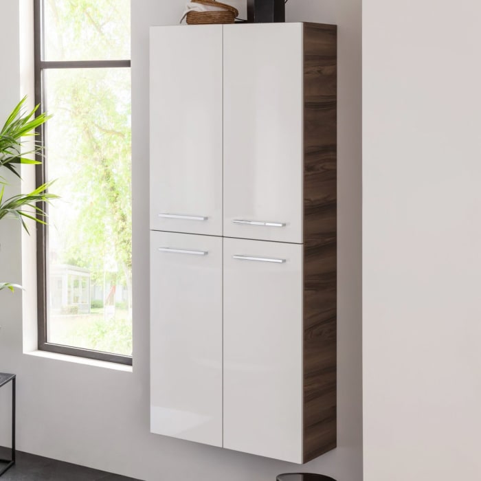 Fackelmann VERONA Doppel-Hochschrank mit Innenschublade 60 cm