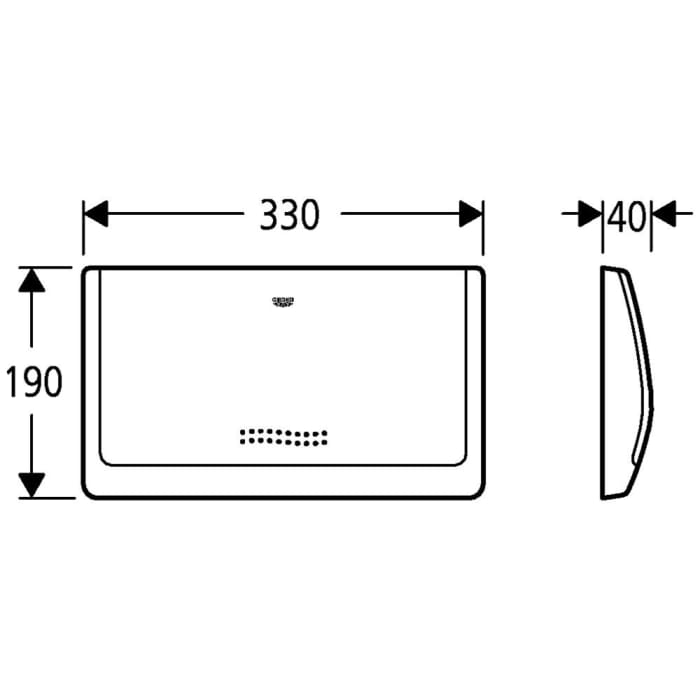 GROHE DAL Classic Drückerplatte